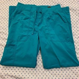 Koi 5-Pocket Turquoise Scrub Pants